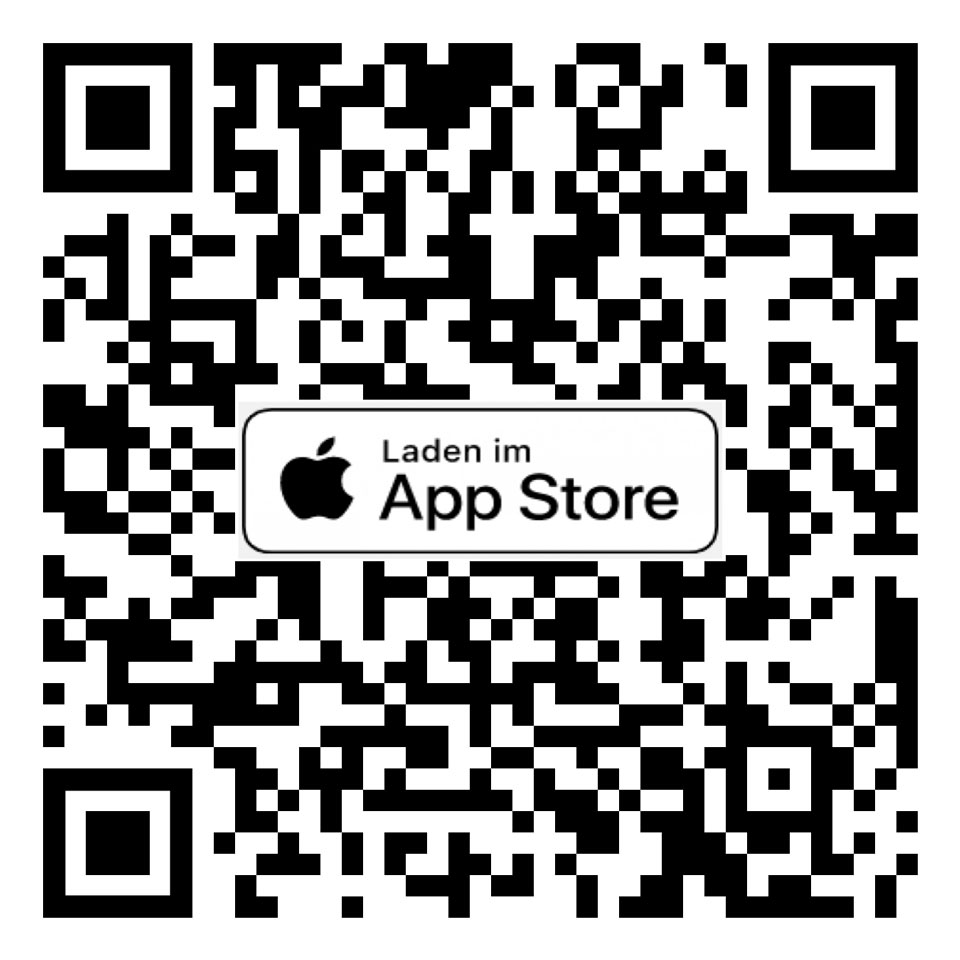 QR-Code mit Apple App Store Logo