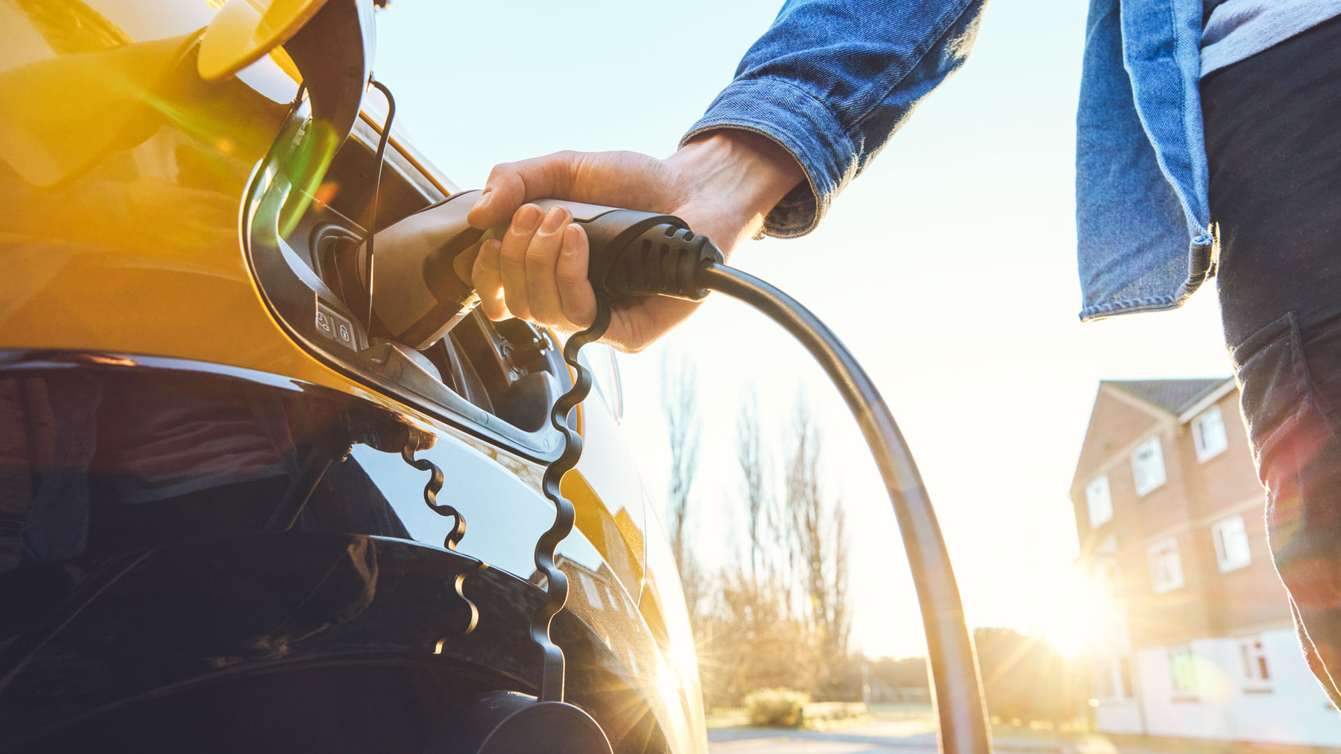 Elektroauto wird geladen